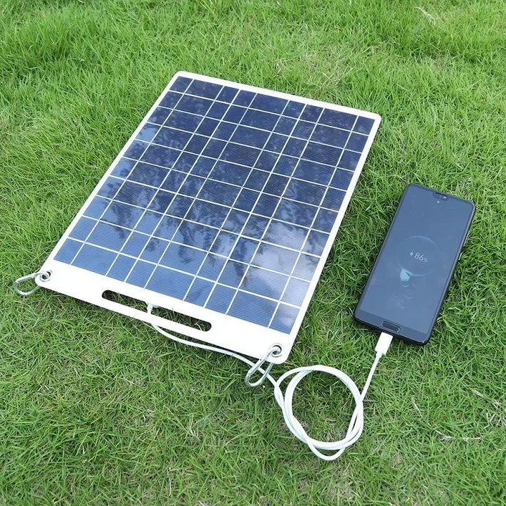 Panneau solaire portable SOLVION Charge 100W | 5V | Double USB | Étanche | Extérieur & Camping