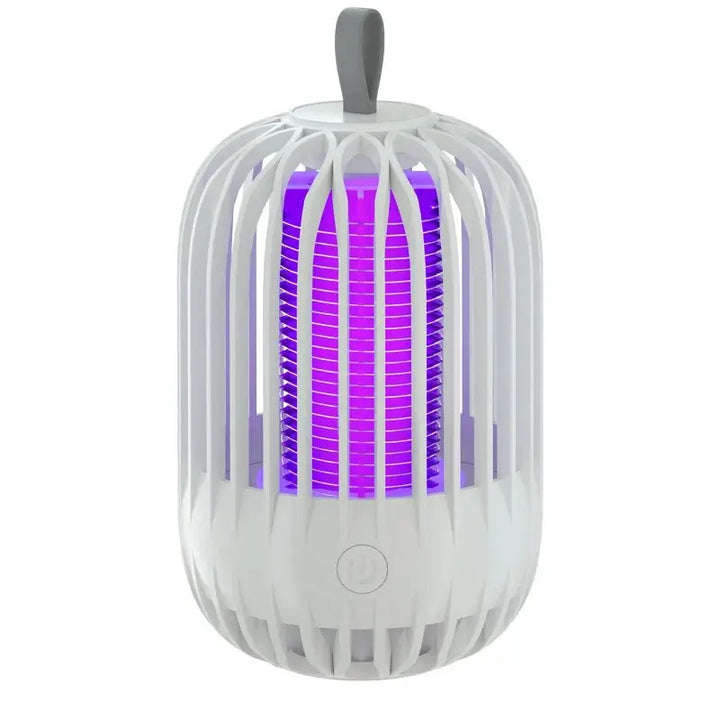 Lampe anti-moustiques électrique LumiCage | Batterie USB | Veilleuse LED & Piège à insectes | Pour intérieur & camping | 13,5 x 8,5 cm