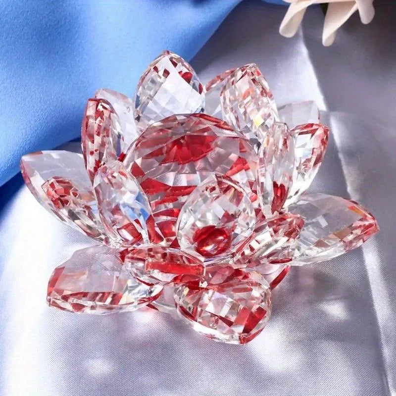 Fleur de Lotus Cristal | Décoration Feng Shui | Symbole de Chance & Harmonie