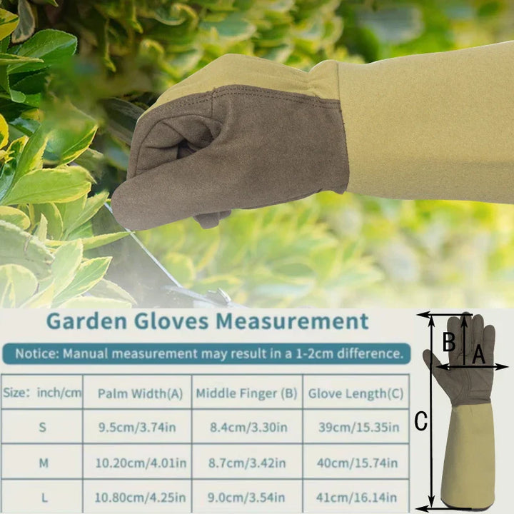 Gants de jardin FLORAHAND | Résistants aux épines & respirants | Gants longs pour dames | 1 paire