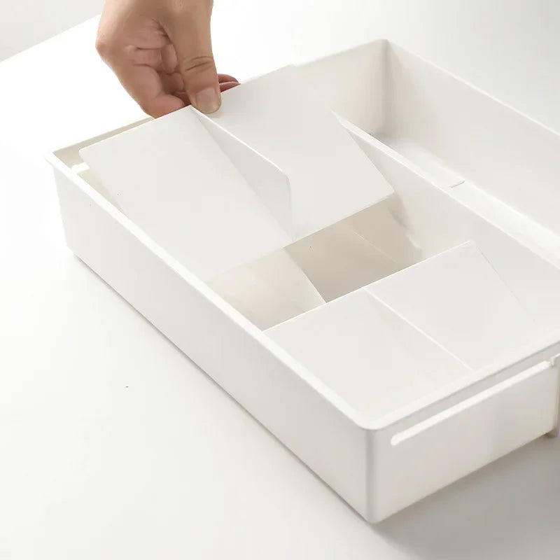 Organisateur de tiroirs FlexiStore pour cuisine | Extensible & avec des séparateurs | Plastique | Système d'organisation
