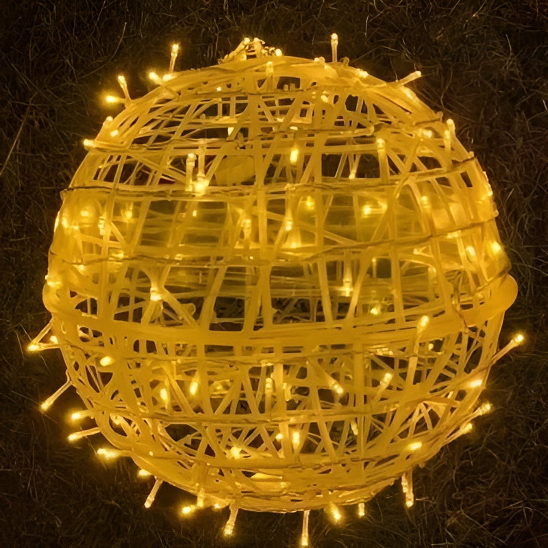 Lumora Guirlande lumineuse LED en boules | Fonctionne sur piles & Résistante aux intempéries IP65 | Pour intérieur & extérieur | Ø 6 cm | Plastique