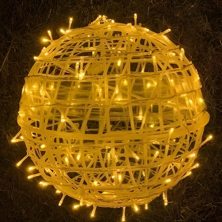 Lumora Guirlande lumineuse LED en boules | Fonctionne sur piles & Résistante aux intempéries IP65 | Pour intérieur & extérieur | Ø 6 cm | Plastique