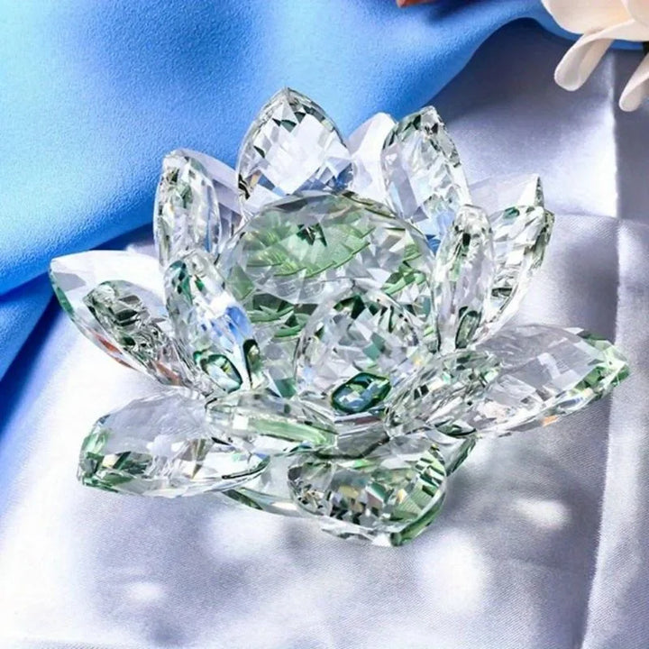 Fleur de Lotus Cristal | Décoration Feng Shui | Symbole de Chance & Harmonie