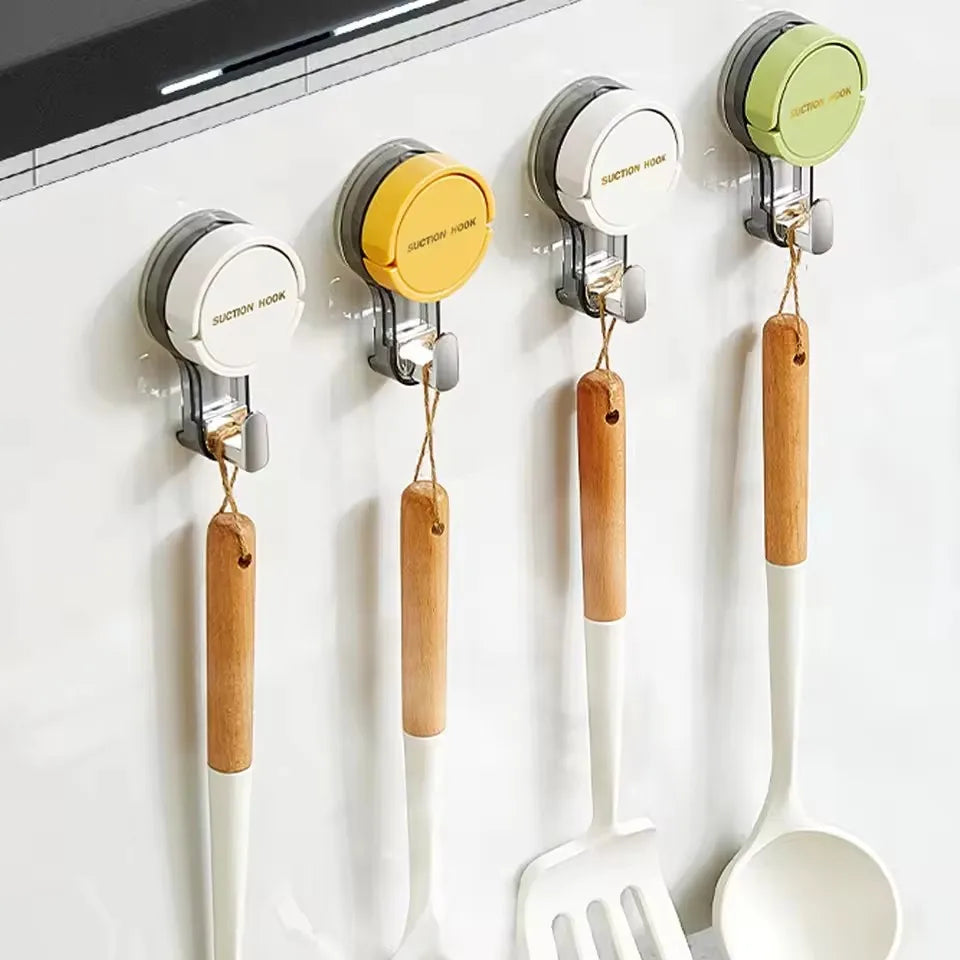 Crochet SaugFix | Sans Perçage | Réutilisable et Sans Residus | 10,1 × 5,8 × 3,4 cm | Idéal pour la Salle de Bain & la Cuisine
