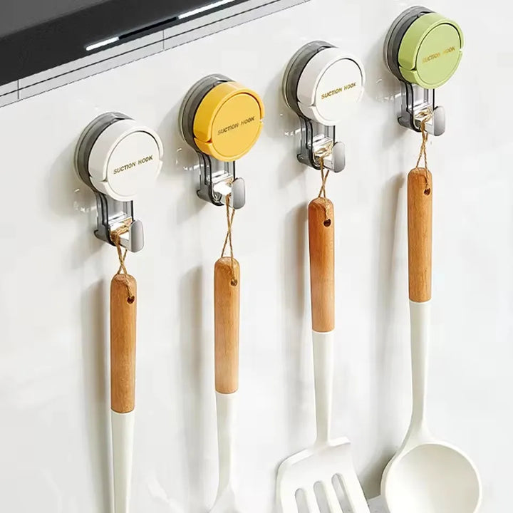 Crochet SaugFix | Sans Perçage | Réutilisable et Sans Residus | 10,1 × 5,8 × 3,4 cm | Idéal pour la Salle de Bain & la Cuisine