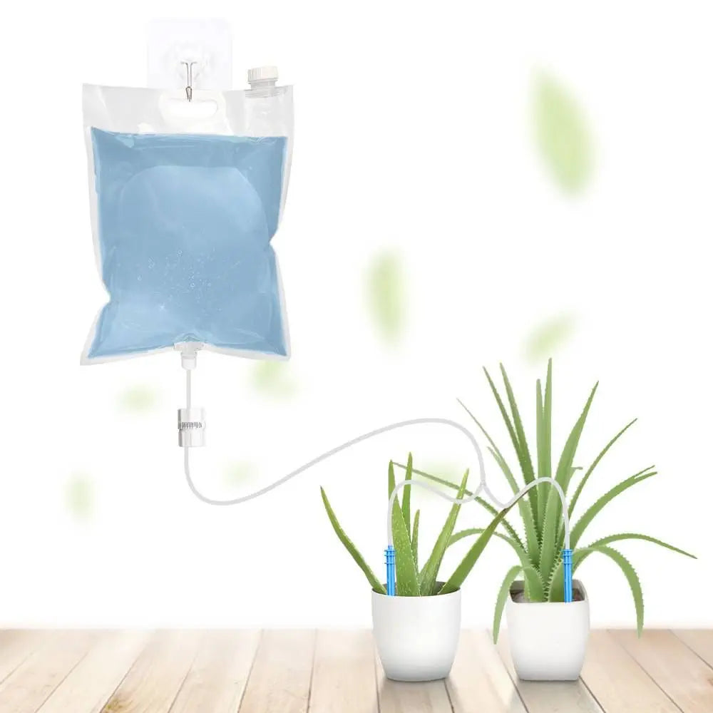 Floriva Sacs d'arrosage pour plantes | Arrosage automatique par goutte à goutte jusqu'à 30 jours | Avec valve et tuyau de 1 m | 2–6,5 L