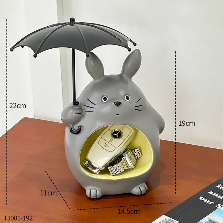 Bol de rangement Totovia | Bol de rangement en forme de figurine | Design cartoon | Bol pour clés et décoration | Pour le salon et la chambre