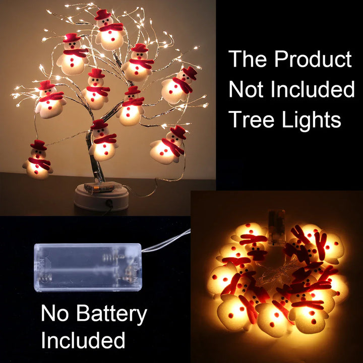 Guirlande lumineuse LED Bonhomme de Neige Frostella | Décoration de Noël Intérieure | Blanc Chaud & Fonctionnement sur Piles | Design Noël 2025