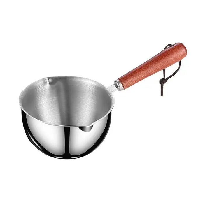 CULINARA Casserole en Acier Inoxydable | Fond Plat | Pour Sauces, Lait & Petites Portions
