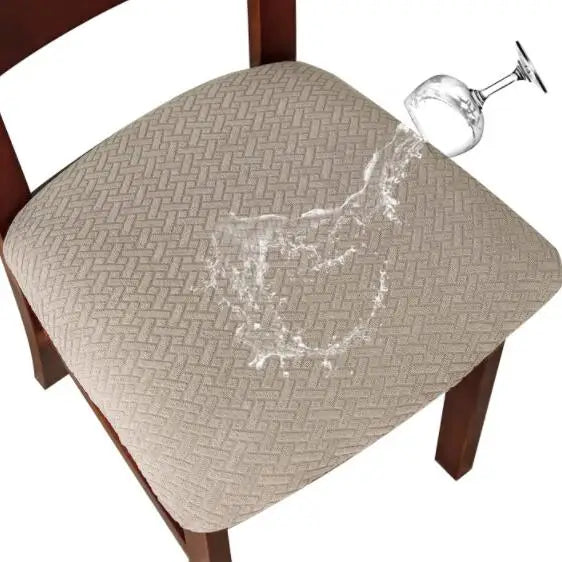 CasaLino | Housses de siège de chaise imperméables | Élastiques et lavables | Design à carreaux | 4 variantes | Pour cuisine et salle à manger
