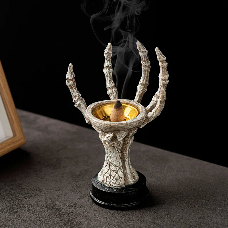 PhantomClaw | Porte-encens Main Fantôme | Décoration de Table Halloween | Ornement en Résine pour Intérieur & Extérieur