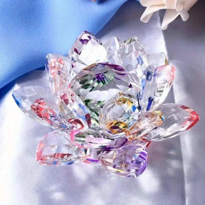 Fleur de Lotus Cristal | Décoration Feng Shui | Symbole de Chance & Harmonie