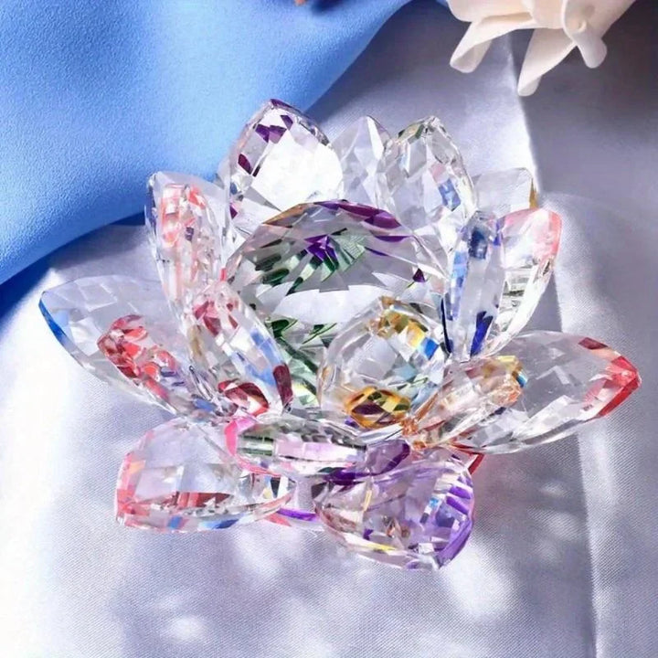 Fleur de Lotus Cristal | Décoration Feng Shui | Symbole de Chance & Harmonie