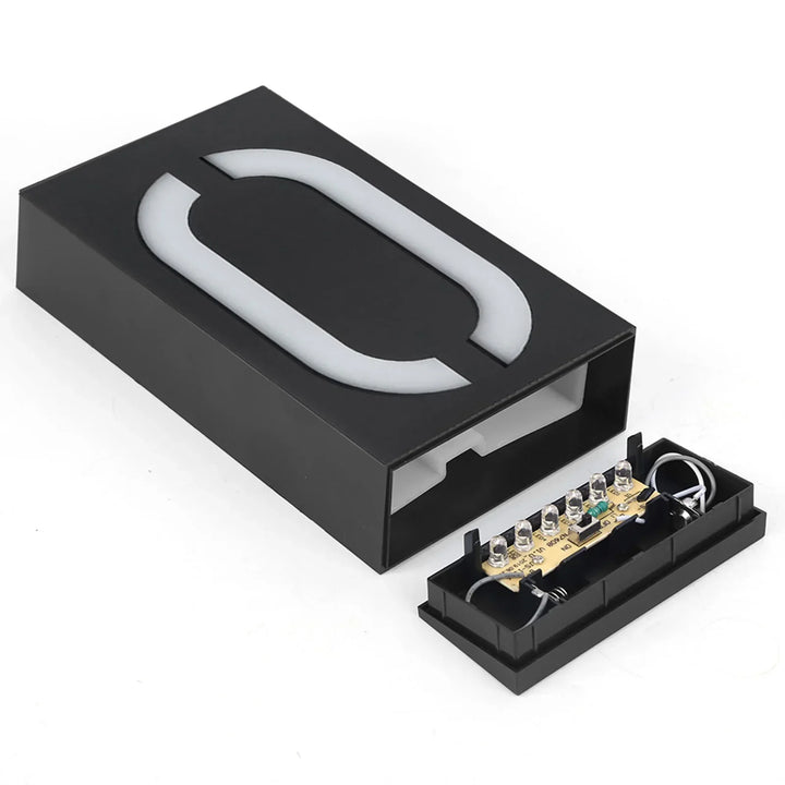 Numelux Lampe de numéro de maison solaire | LED Éclairée | Résistante aux intempéries IP55 | Lumière automatique dans l'obscurité