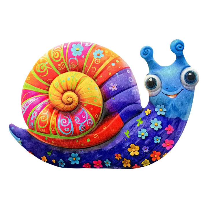 Gartentiva Décoration Murale Métal Escargot | Décoration de Jardin en Métal Résistante aux Intempéries | Pour Clôture, Terrasse & Intérieurs | 21,5 × 13,5 cm