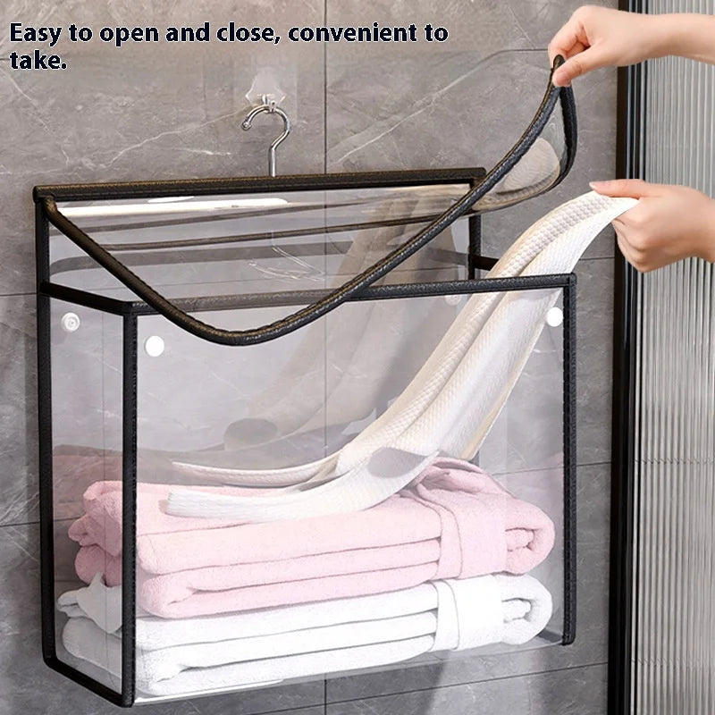 Organisateur suspendu ClarityBag | Imperméable & Transparent | Grande Capacité | Rangement Salle de Bain & Cosmétique