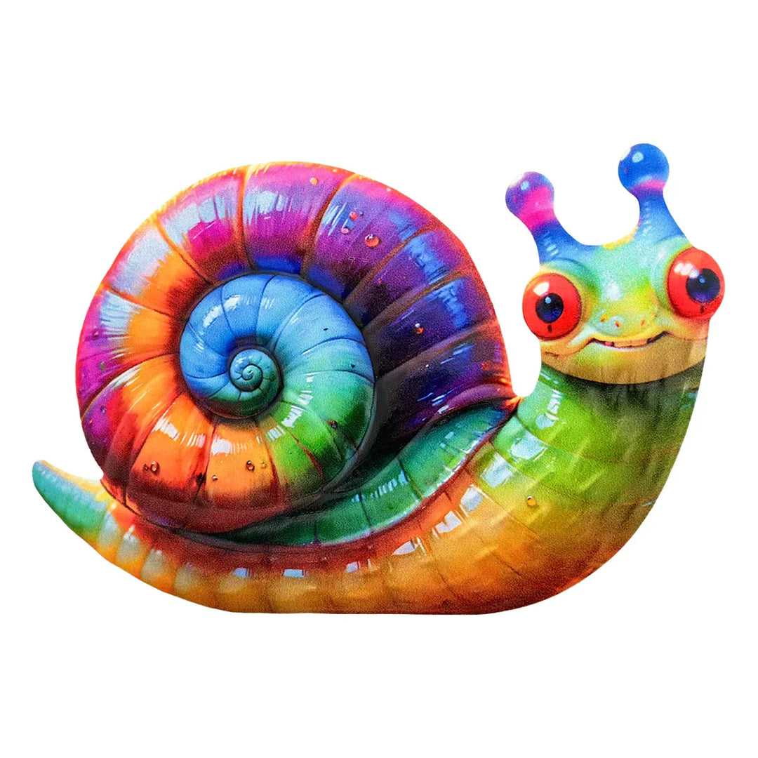 Gartentiva Décoration Murale Métal Escargot | Décoration de Jardin en Métal Résistante aux Intempéries | Pour Clôture, Terrasse & Intérieurs | 21,5 × 13,5 cm