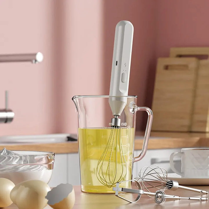 Frothix | Mousseur à lait électrique & batteur à main | Acier inoxydable | Pour café, lait & œufs | Rechargeable & polyvalent