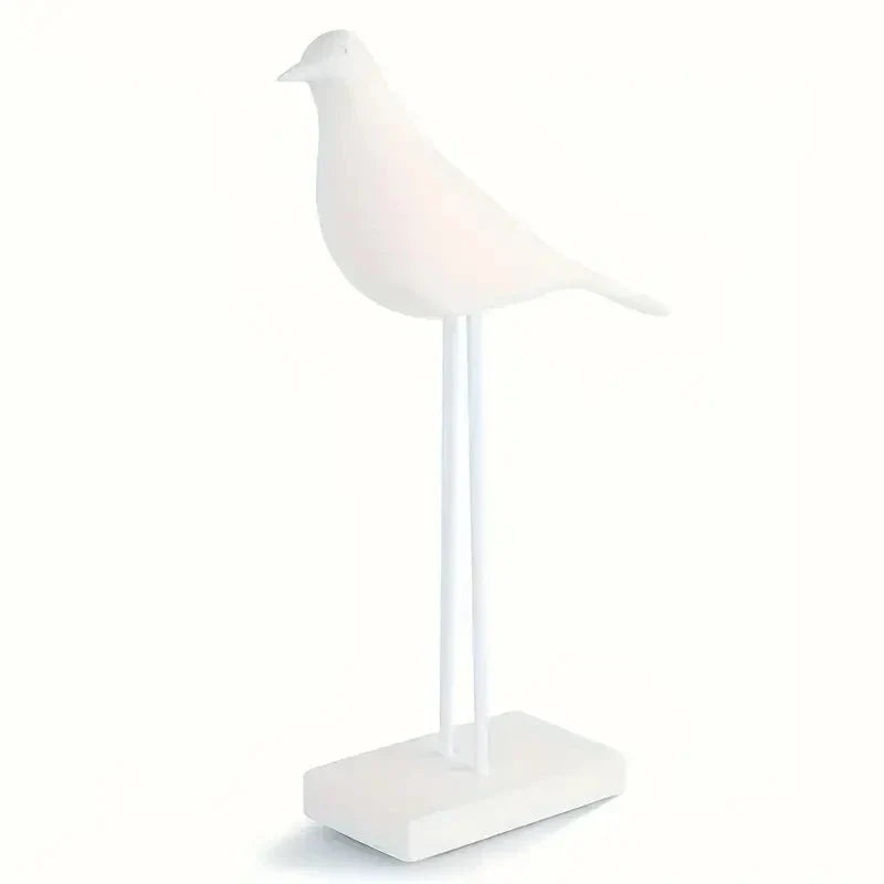 Figurine Deko NordicBird | Statue d'oiseau peinte à la main en résine | Accessoire de décoration scandinave | Décoration de table et de bureau