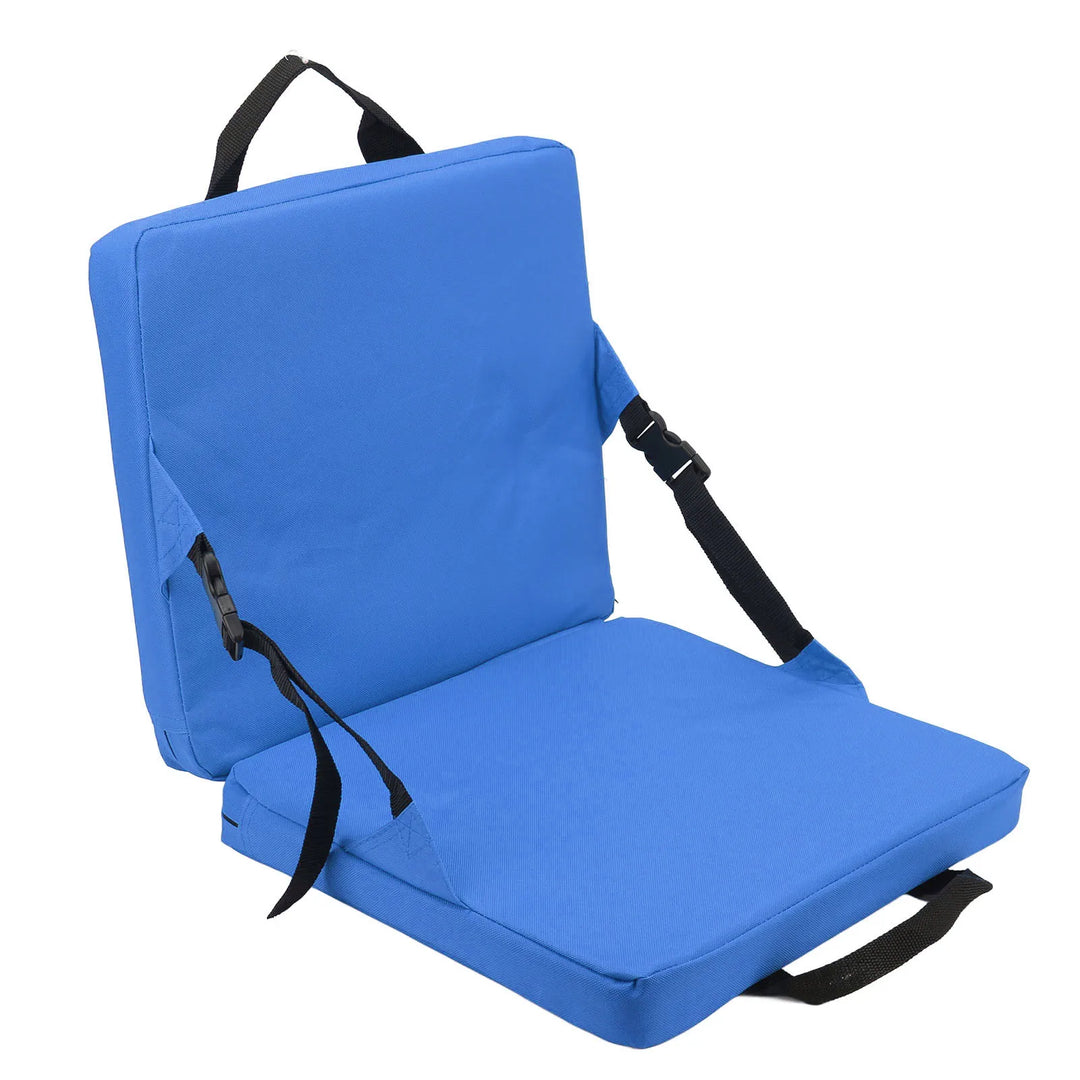 SITPURE Chaise pliante avec dossier | Coussin de siège rembourré | Compacte et confortable pour le stade, la plage et le parc
