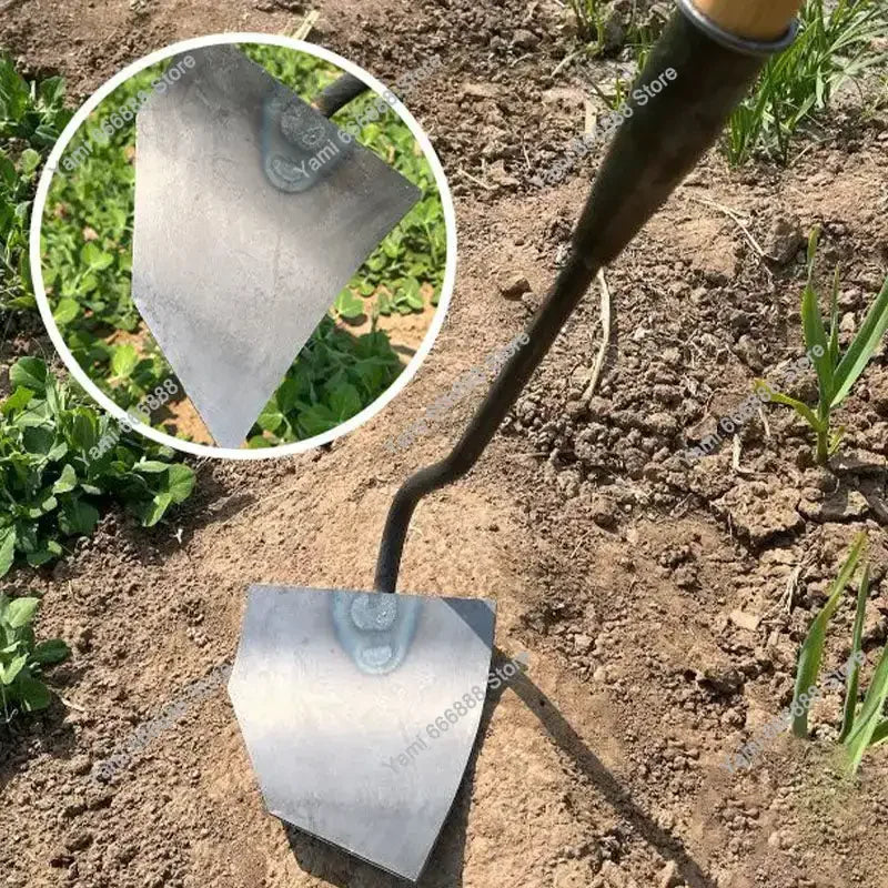 TerraForge tête de pioche en acier manganèse | 42 cm de prise incurvée | Résistant à la rouille & Extrêmement robuste | Pour le retournement du sol & l'élimination des mauvaises herbes