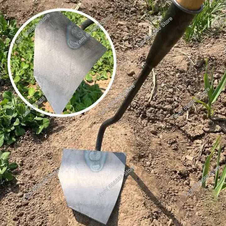 TerraForge tête de pioche en acier manganèse | 42 cm de prise incurvée | Résistant à la rouille & Extrêmement robuste | Pour le retournement du sol & l'élimination des mauvaises herbes