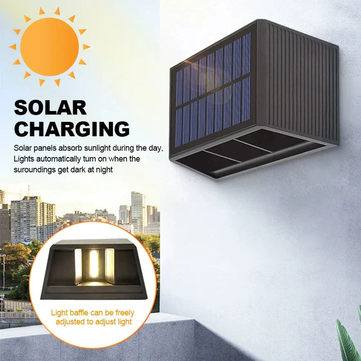Applique Solaire SolaraBeam Flex | Blanc Chaud | IP65 Étanche | Angle de Lumière Réglable