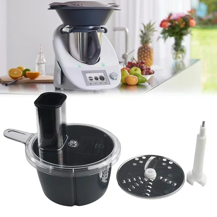 MixProTec Ensemble d'accessoires multifonctionnels pour Thermomix TM5/TM6 | Disque de coupe, récipient & couvercle | Compatible lave-vaisselle & conforme aux normes alimentaires