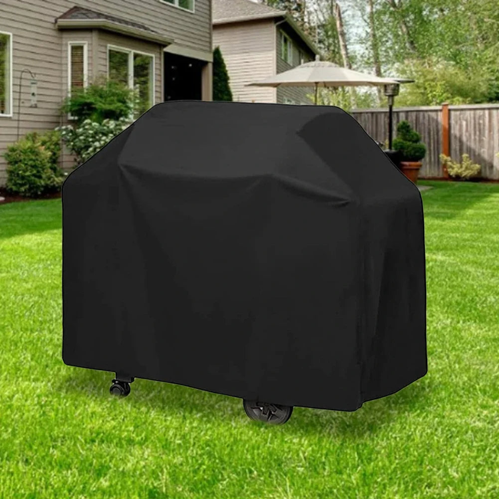 Housse GrillGuard Pro | Imperméable & Résistante aux UV | Résistante au Vent avec Cordon de Serrage | Pour Barbecue à Gaz, BBQ & Mobilier de Jardin