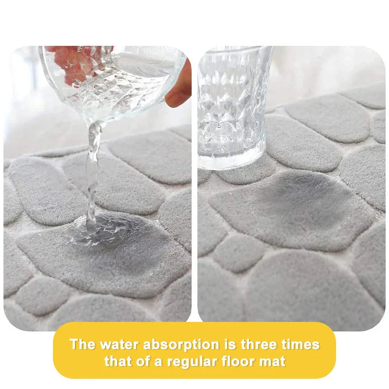 Set de Tapis de Bain SoftLuxe 3 pièces | Mousse à Mémoire & Coral-Fleece | Antidérapant & Sèche Rapidement | Lavable