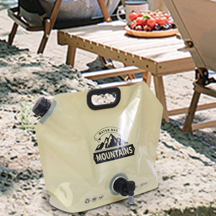 HydraPakx Sac à eau pliable 8 L | Avec poignée et bec verseur | Pour camping, randonnée et activités en plein air