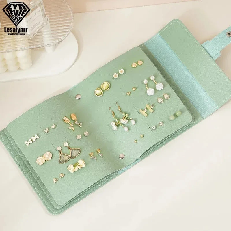 Organisateur de Boucles d'Oreilles LUXBOOK | Design Livre | Cuir PU | Grande Capacité & Portable