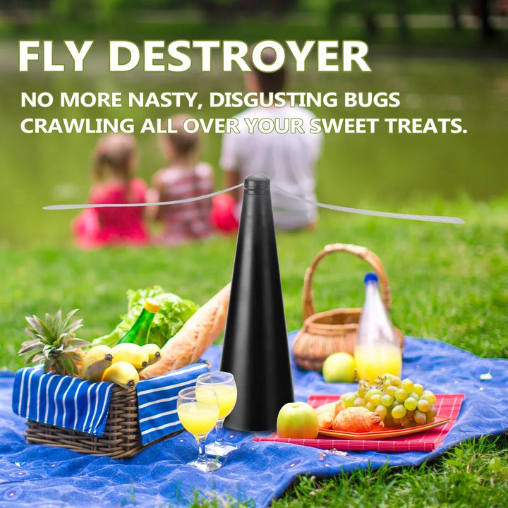 AeroLumen Naturguard Répulsif à Mouches Ventilateur de Table | Ventilateur Anti-Insectes Rotatif à 360° | Silencieux & Sûr | Pour Extérieur, Camping, Pique-Nique