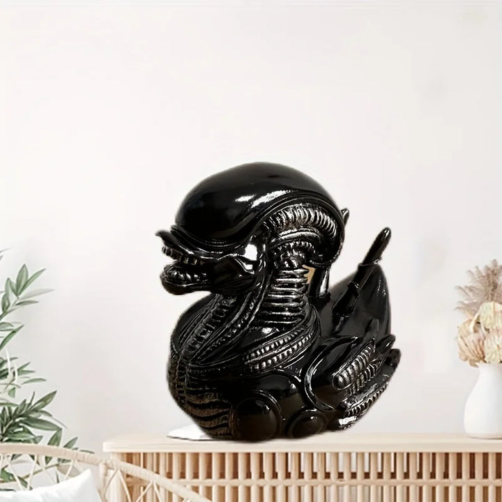 Figurine de Canard Alien en Résine | Canard Extraterrestre Amusant | Décoration en Résine pour Bureau, Voiture & Maison