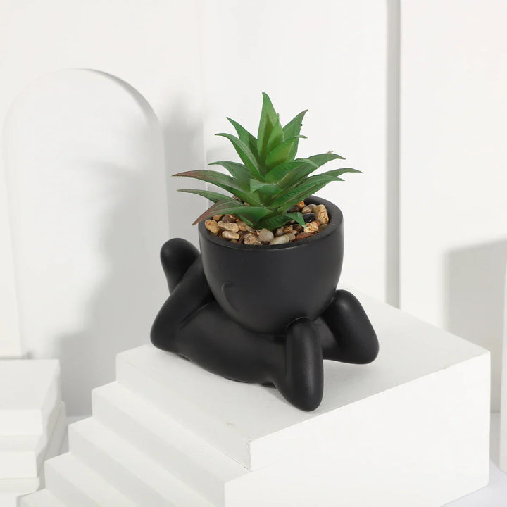 EverGreen Mini | Aloe artificielle en pot | Facile d'entretien & Toujours verte | Décor moderne