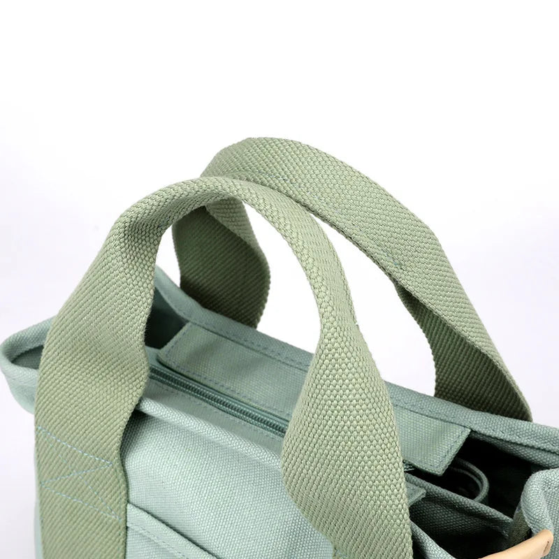Sac à main Damentasche Tovèra CanvasMini | Petit sac bandoulière avec fermeture éclair | Sac en toile à la mode | 23×15×21 cm