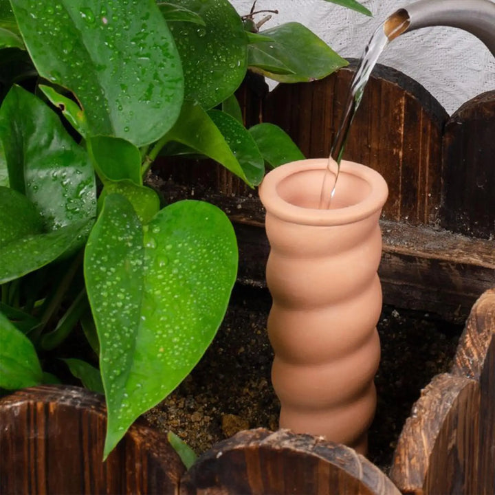 Pointes d'arrosage "Terraplant" | Auto-arrosage en terre cuite | Alimentation automatique des plantes | Ensemble de 4 | 5×16,2 cm