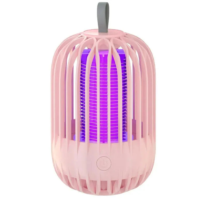 Lampe anti-moustiques électrique LumiCage | Batterie USB | Veilleuse LED & Piège à insectes | Pour intérieur & camping | 13,5 x 8,5 cm