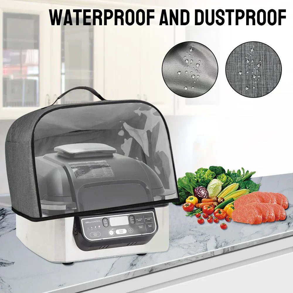 Housse de protection pour cuisine - Housse pour grille-pain et Airfryer | Protection contre la poussière avec poches | Imperméable et lavable | Pour Ninja Foodi Grill, Airfryer, Grille-pain et Micro-ondes