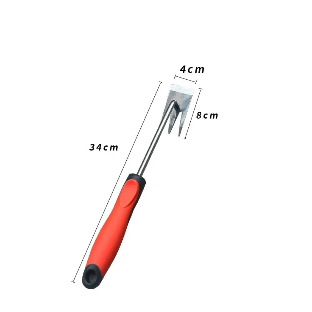 Rootix Désherbeur à 3 dents | Acier inoxydable | Poignée ergonomique | Pour l'entretien des parterres et le décompactage du sol