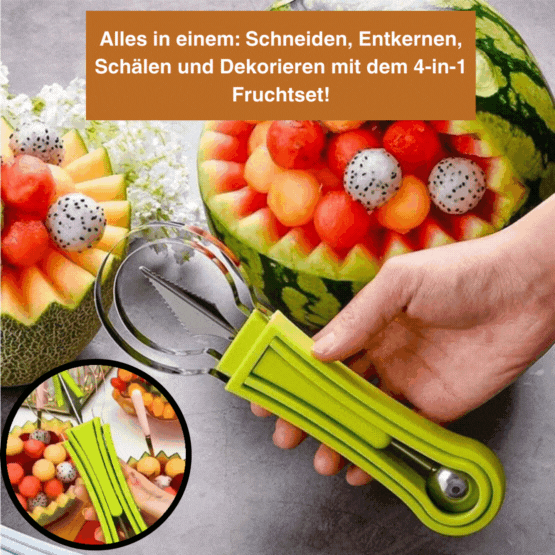 1+1 GRATUIT | JuicyCut - Outil de fruits 4 en 1