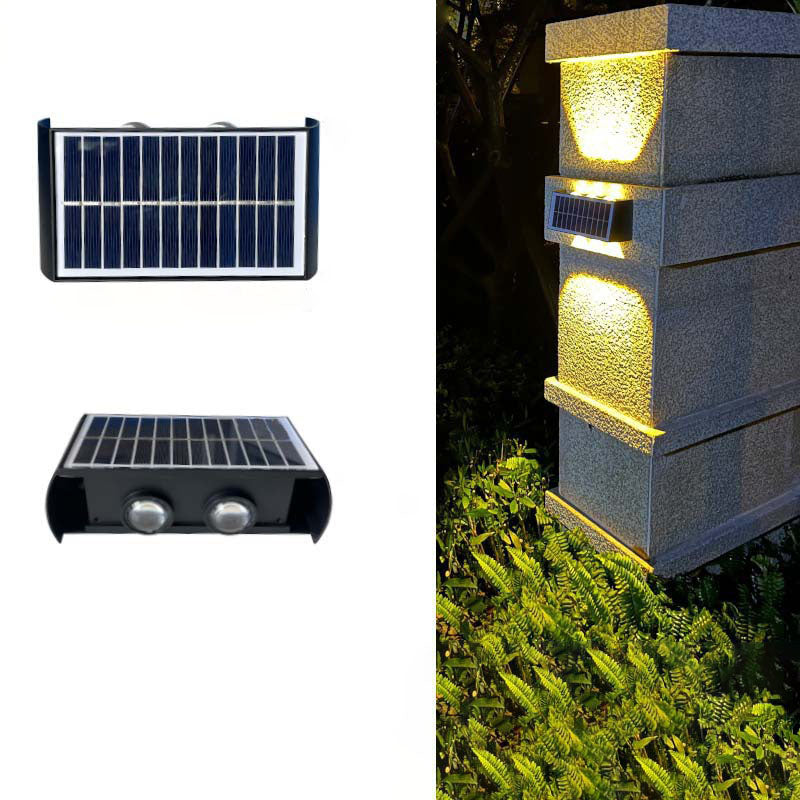 Lumiora Moderne Applique Solaire-LED pour Extérieur | Design Rectangulaire | IP56 Étanche | Différentes Tailles & Intensités Lumineuses