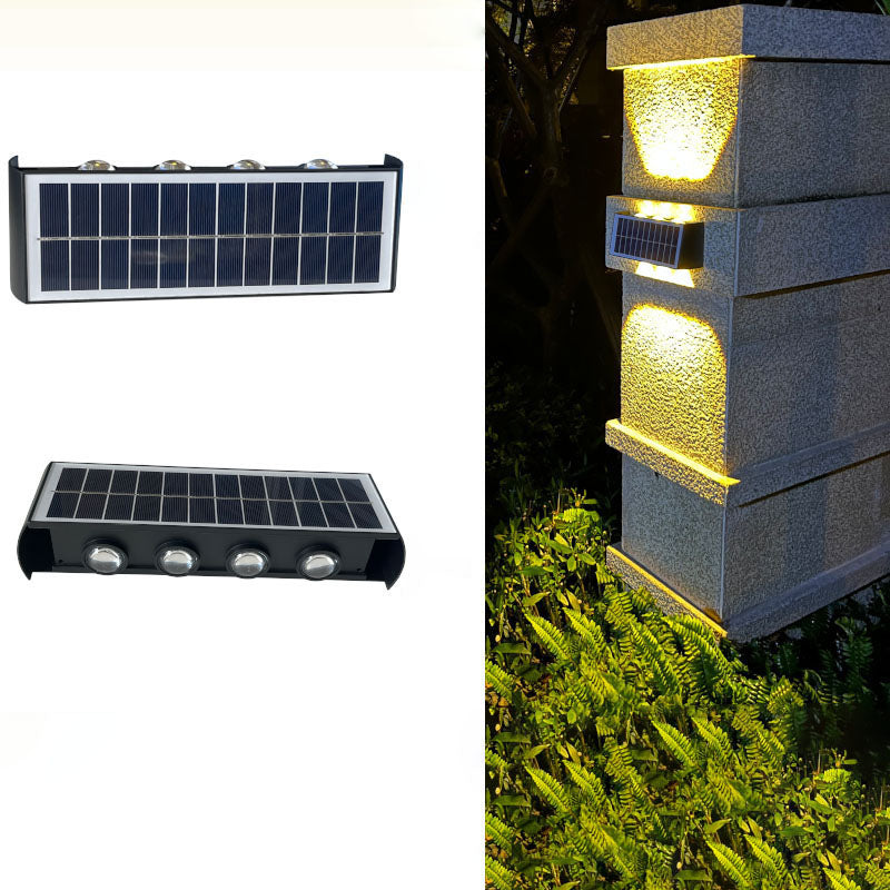 Lumiora Moderne Applique Solaire-LED pour Extérieur | Design Rectangulaire | IP56 Étanche | Différentes Tailles & Intensités Lumineuses
