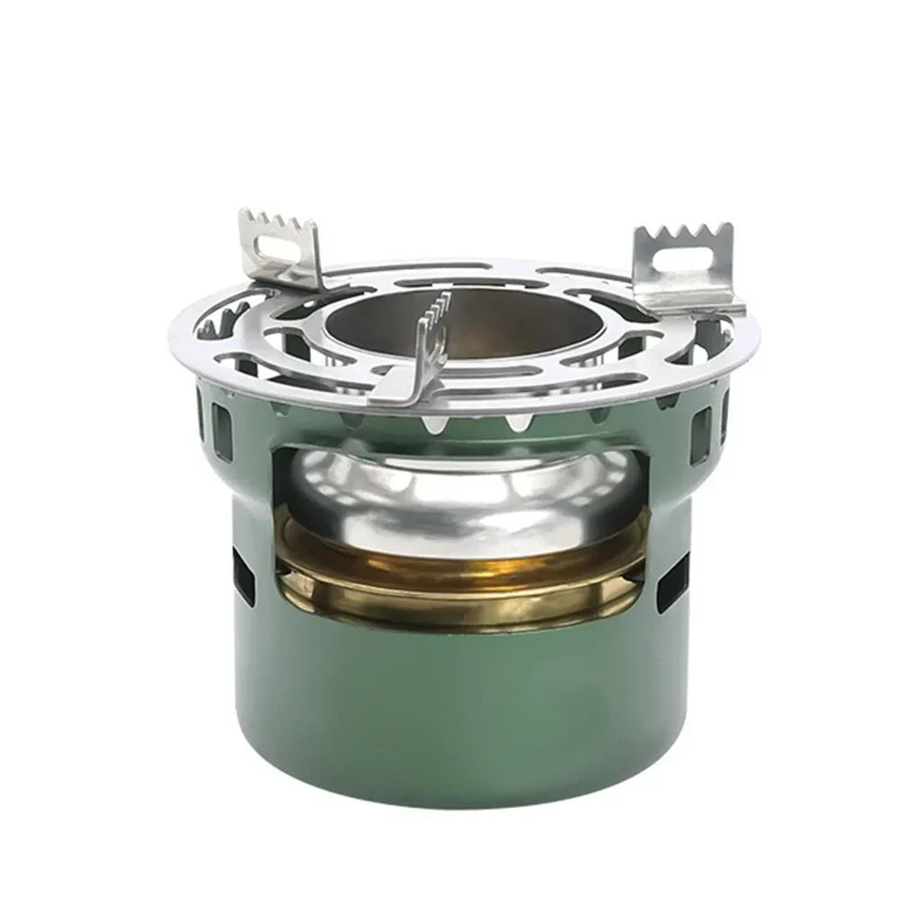 Flamvino Réchaud à alcool portable pour extérieur | Mini réchaud de camping pour randonnée & trekking | Brûleur à alcool compact pour cuisine en plein air & survie