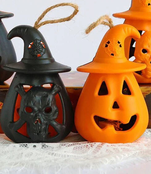 Lanternes Halloween Portable Pumpkin Glow pour enfants | Lumière LED | Décoration d'ambiance