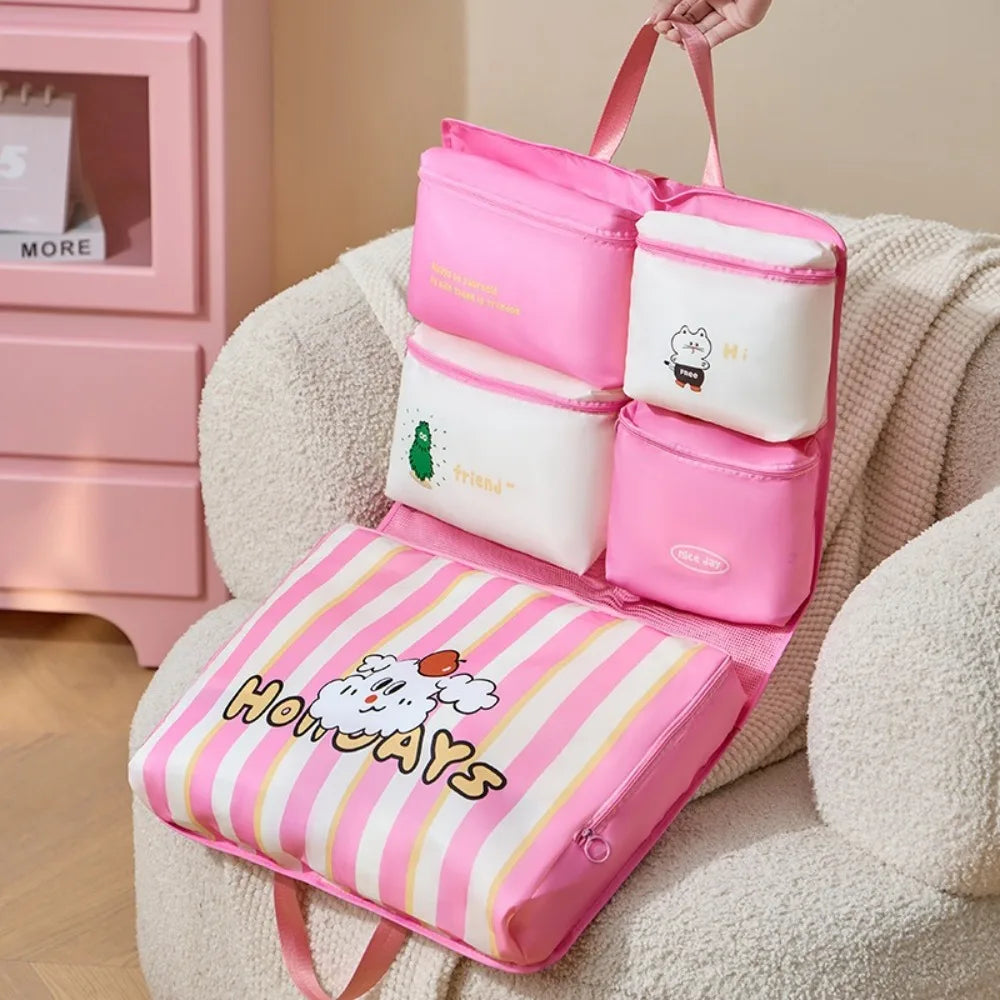 Sac de voyage pliable Luvoya TravelFlex | Organiseur suspendu résistant à la poussière avec poignée | 74,5×45 cm déplié | Léger, résistant à l'eau et polyvalent