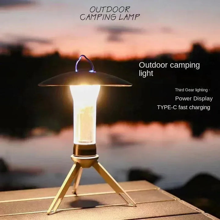 Lampe de camping TrailBeam | Rechargeable & Compacte | 3 Modes de lumière | 100 Lumens | Pour l'extérieur, tente & urgence