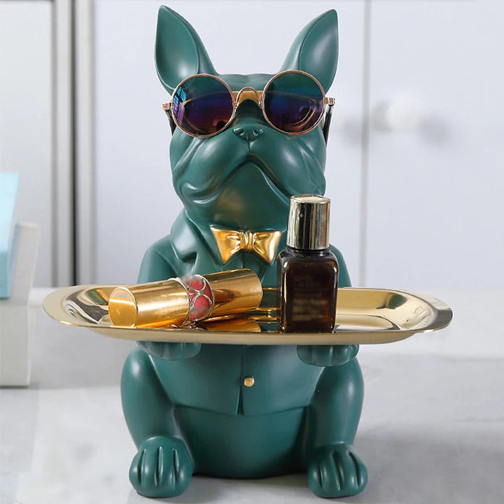 Décoratif en résine Bulldog Decodoggo | 26 cm | En résine | Élégant & Fonctionnel | Pour clés & petits objets