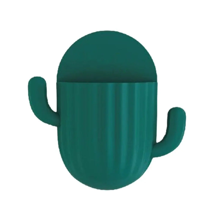 Support mural autocollant CactoHold | Organisateur de brosse à dents et de salle de bain | Sans perçage | 14,5 × 14,5 cm